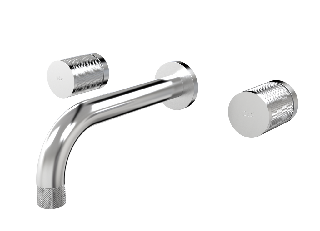 IDK wall mount taps by Par Taps in Brushed chrome